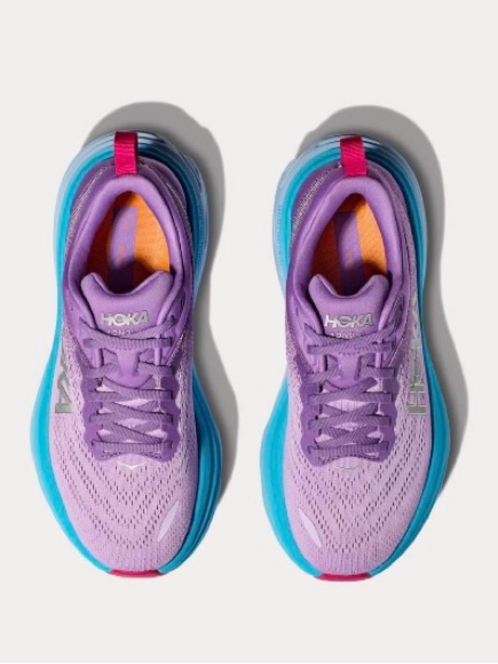 Hoka WOMEN'S BONDI 8 CHALK VIOLET/PASTEL LILAC Sz 11B - Picture 3 of 10